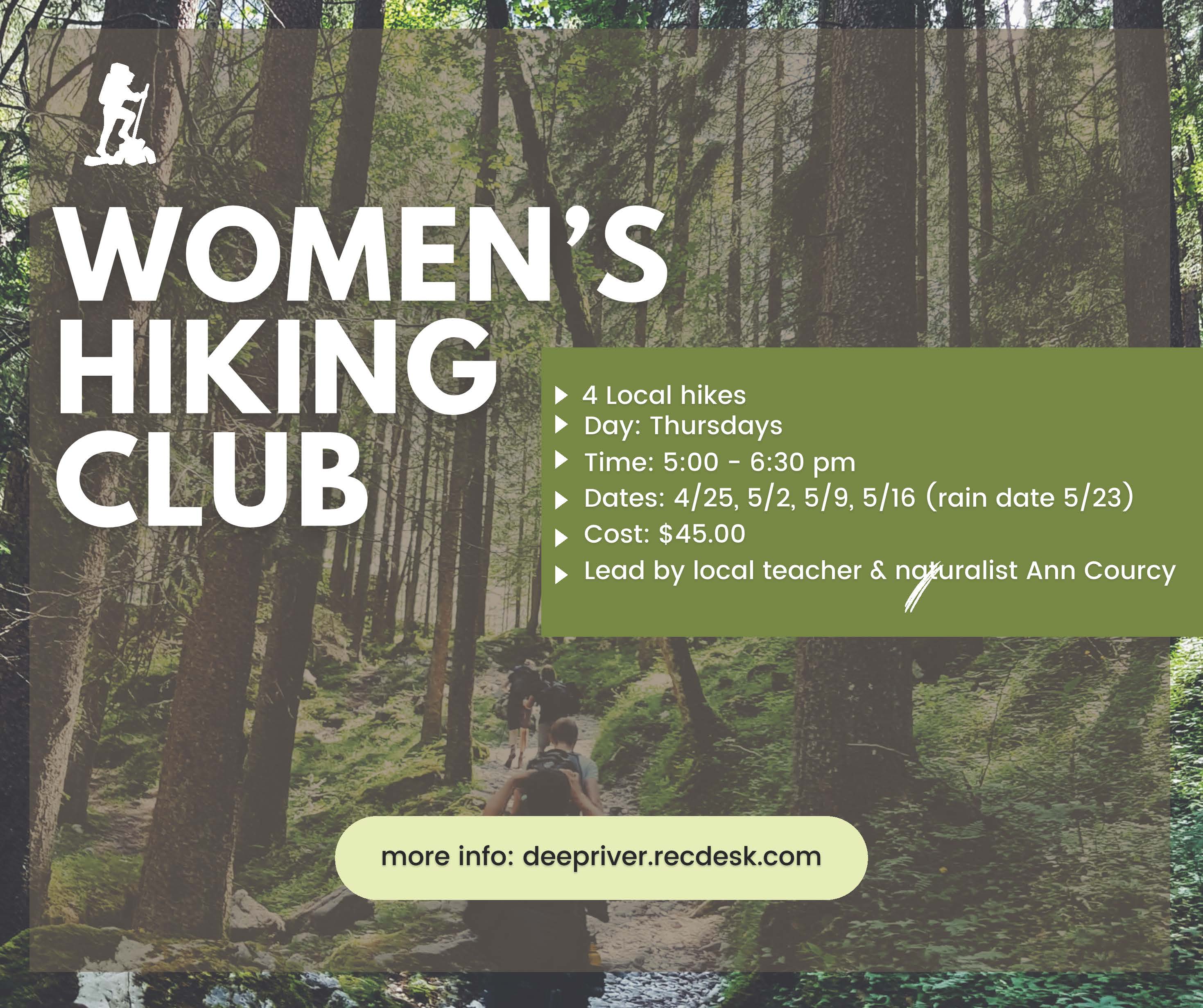 Women's Hiking Club Spring 2024